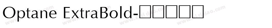 Optane ExtraBold字体转换